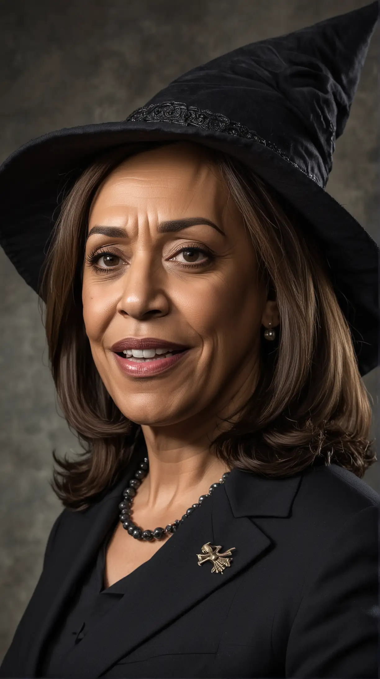 Politician and Witch Fusion Kamala Harris and Hillary Clinton Portrait