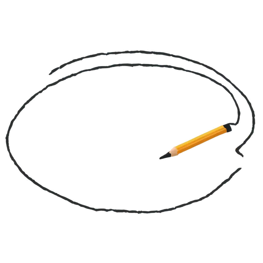 Pencil-Circle-PNG-HighQuality-Transparent-Image-for-Creative-Projects