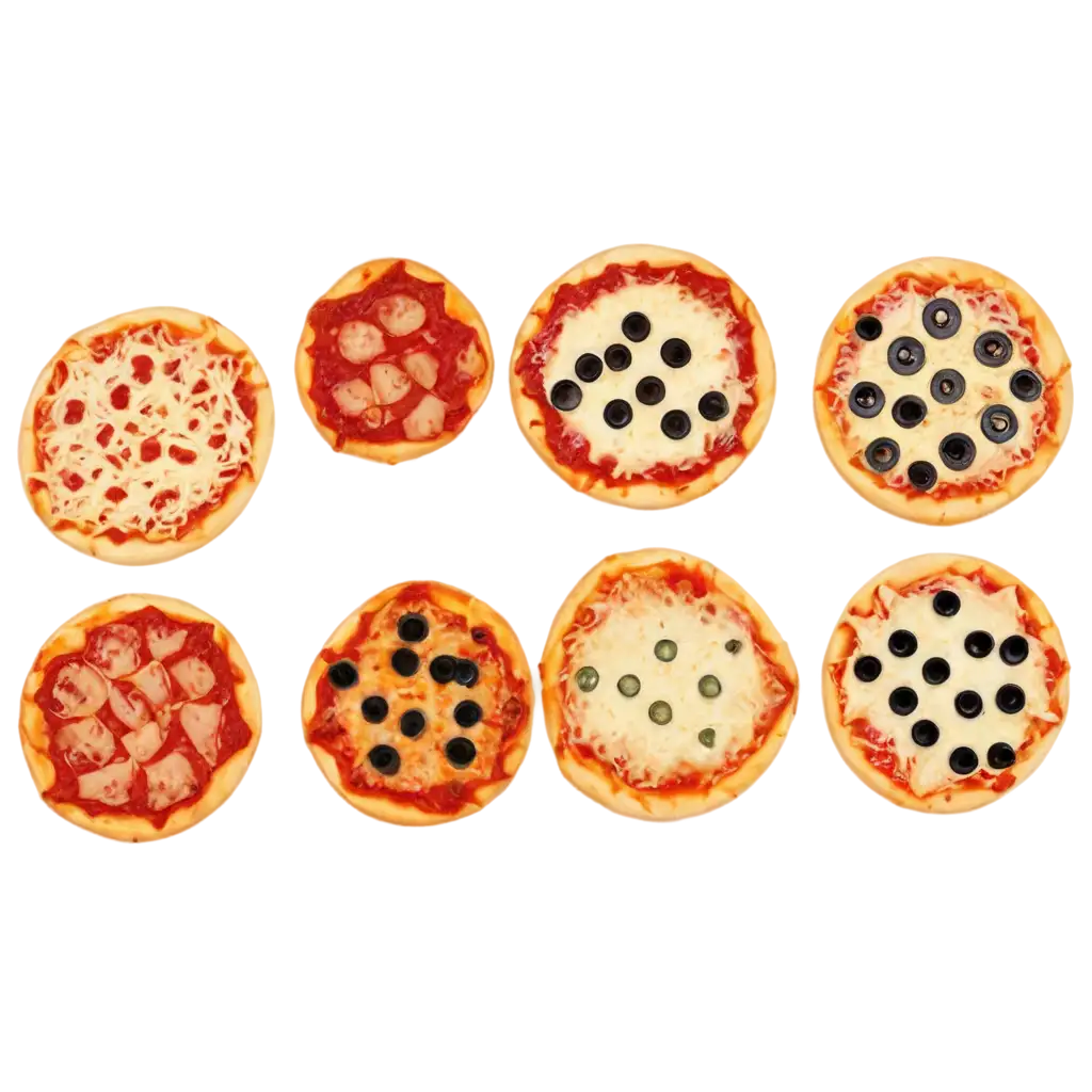 HighQuality-PNG-Image-of-Mini-Pizzas-Artistic-Visual-Representation