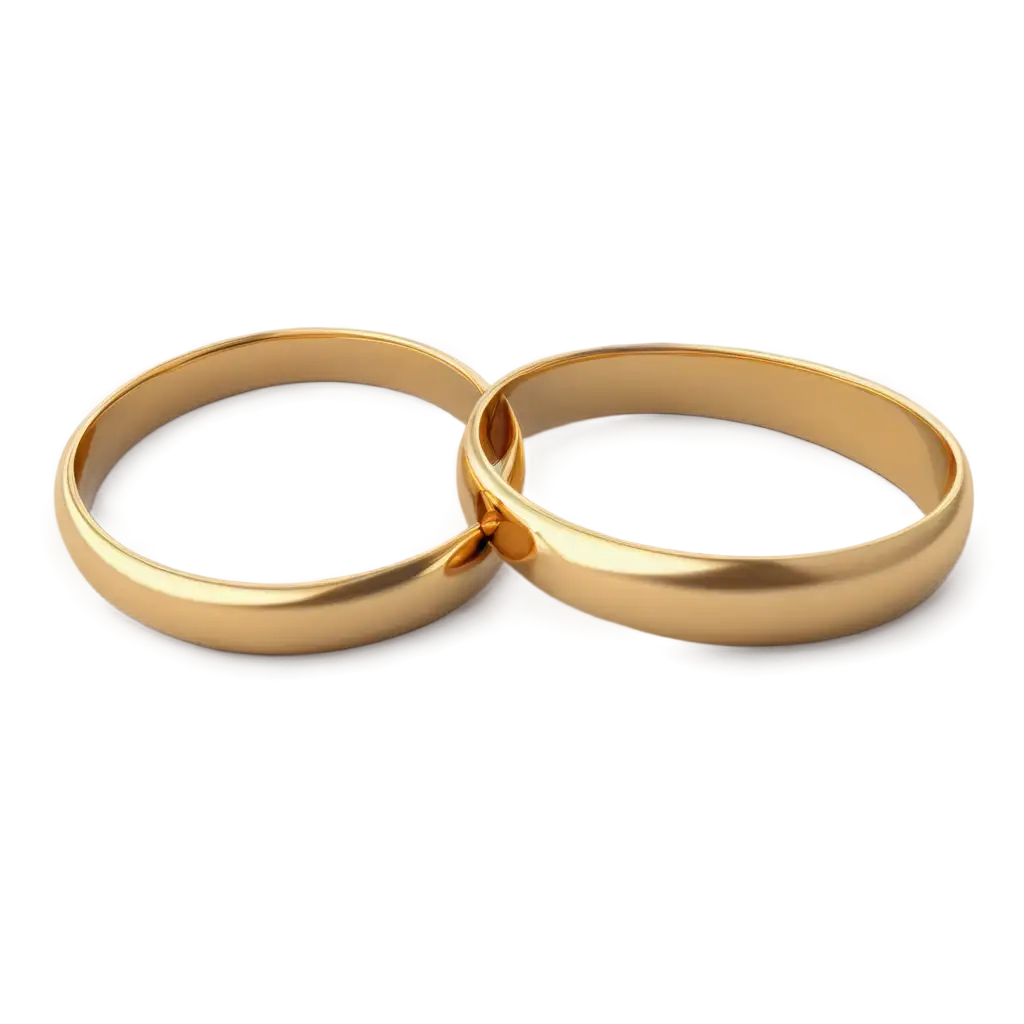 Two-Golden-Wedding-Rings-PNG-Image-HighQuality-Isolated-Rings-on-White-Background