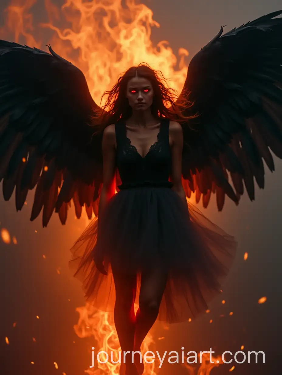 Dark-Angel-with-Black-Wings-in-Fiery-Flames