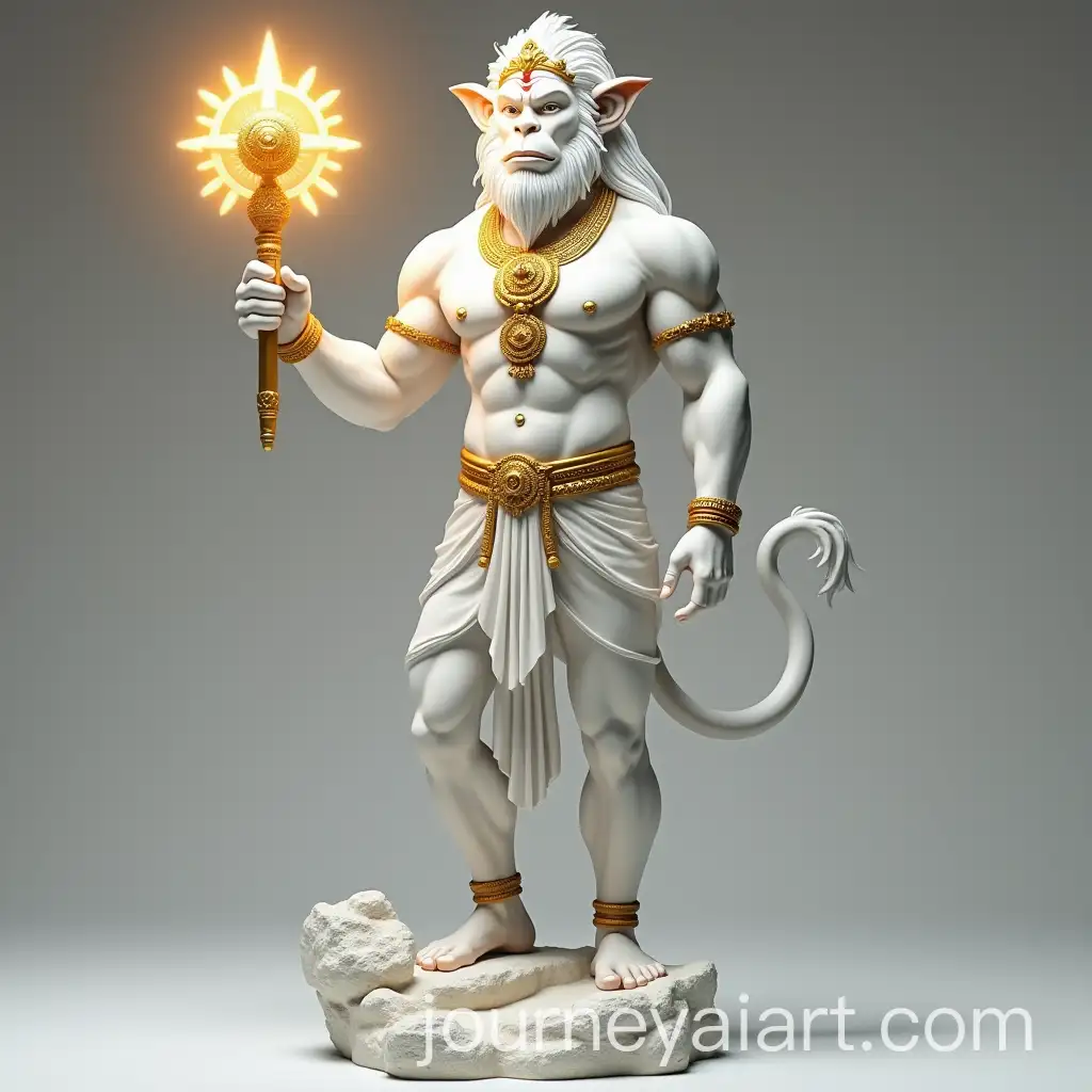 Divine-Ape-Man-Lord-Hanuman-with-Glowing-Golden-Mace-and-Ornate-Gold-Ornaments