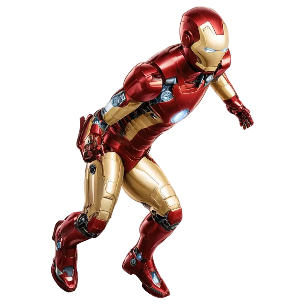 Dynamic-Iron-Man-Running-PNG-Image-for-Enhanced-Visual-Impact-HighQuality-Transparent-Artwork