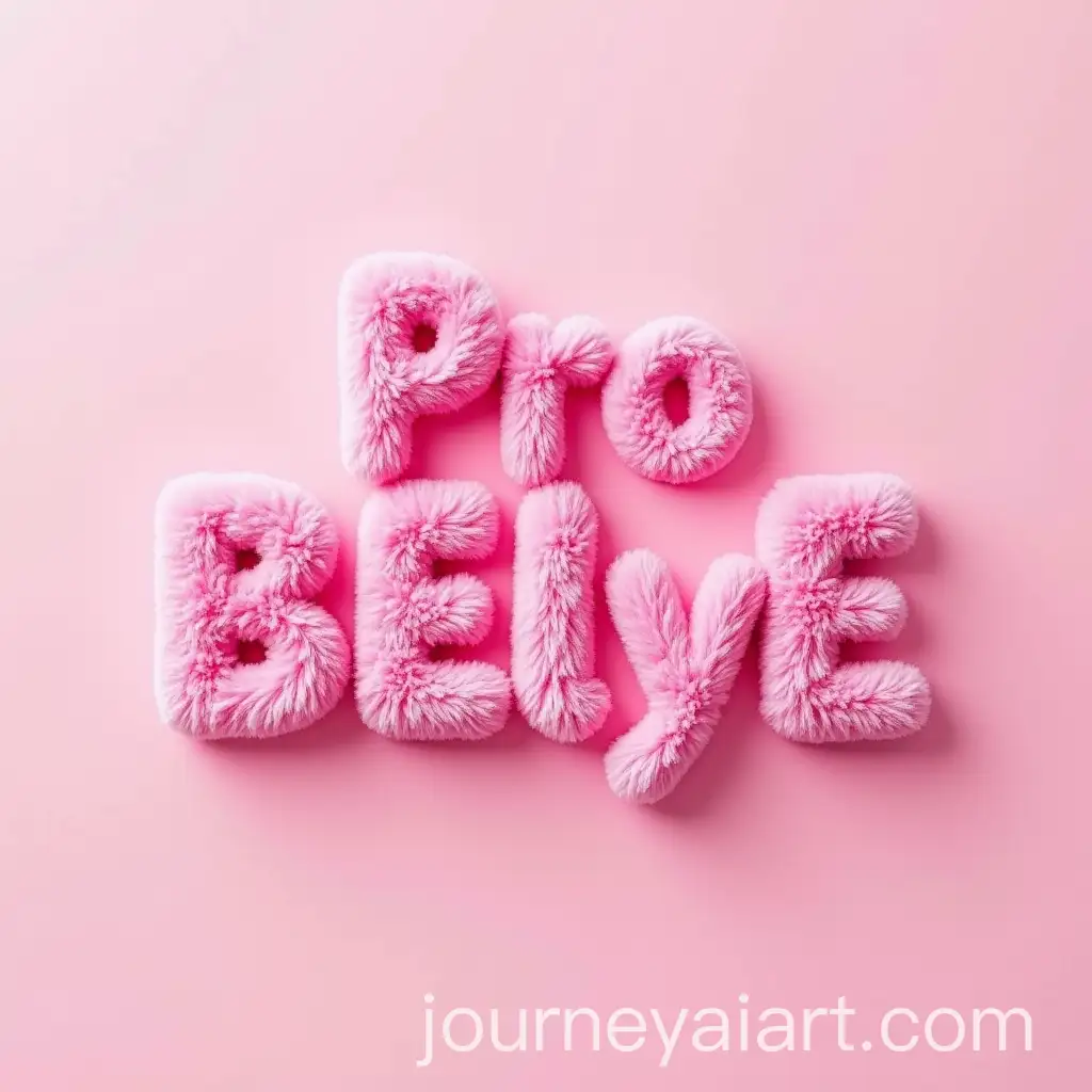 Pink-Fluffy-Text-Pro-BELyE-in-Photorealistic-Style