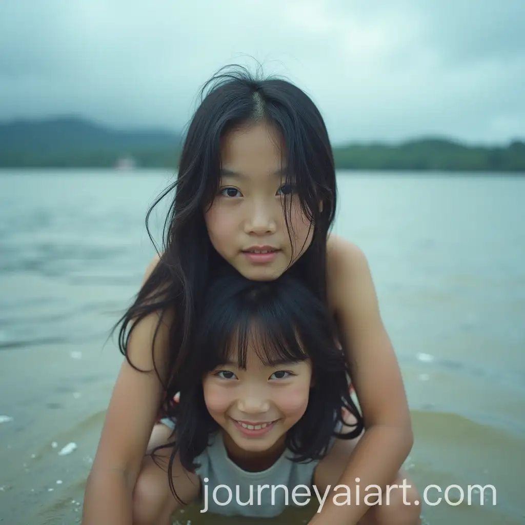 Two-Japanese-Women-in-Human-Pyramid-During-Typhoon