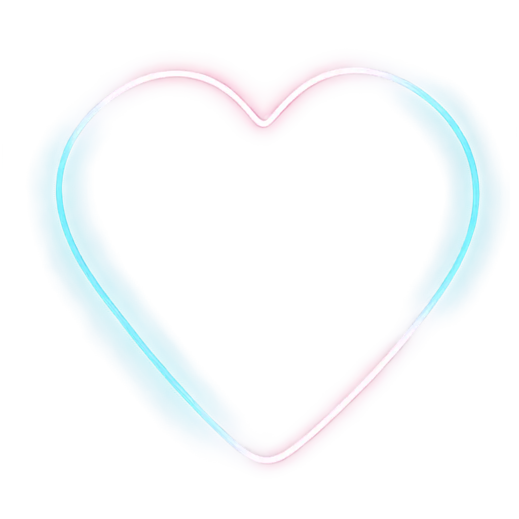 Vibrant-Neon-Heart-Shape-PNG-for-Stunning-VFX-Projects