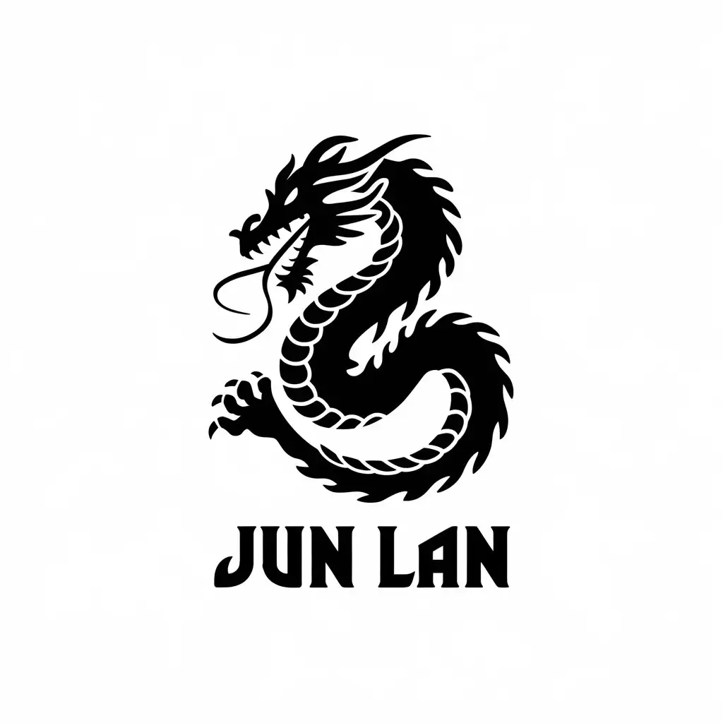 LOGO Design for Jun Lan Majestic Wavy J Symbol for Entertainment Industry