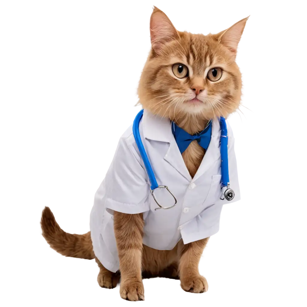 Doctor-Cat-PNG-Creative-AIGenerated-Image-of-a-Feline-Physician