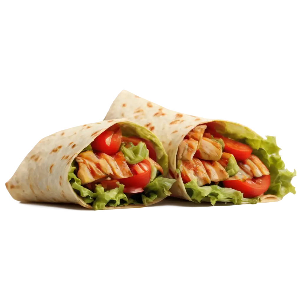 HighResolution-Chicken-Wrap-PNG-Image-with-Grilled-Chicken-and-Fresh-Vegetables-for-Food-Photography