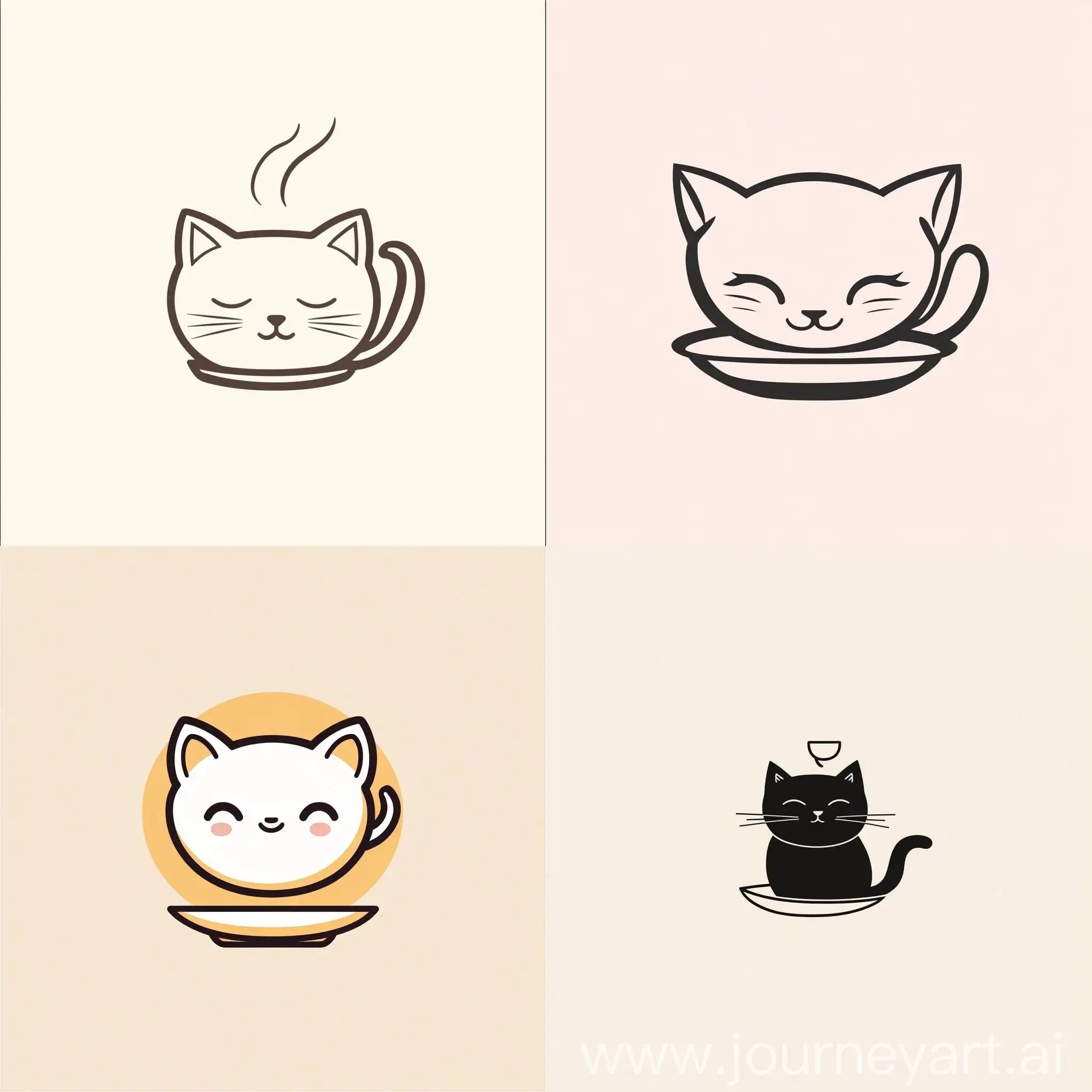 Cute-Minimalism-Design-Logo-for-a-Cat-Cafe