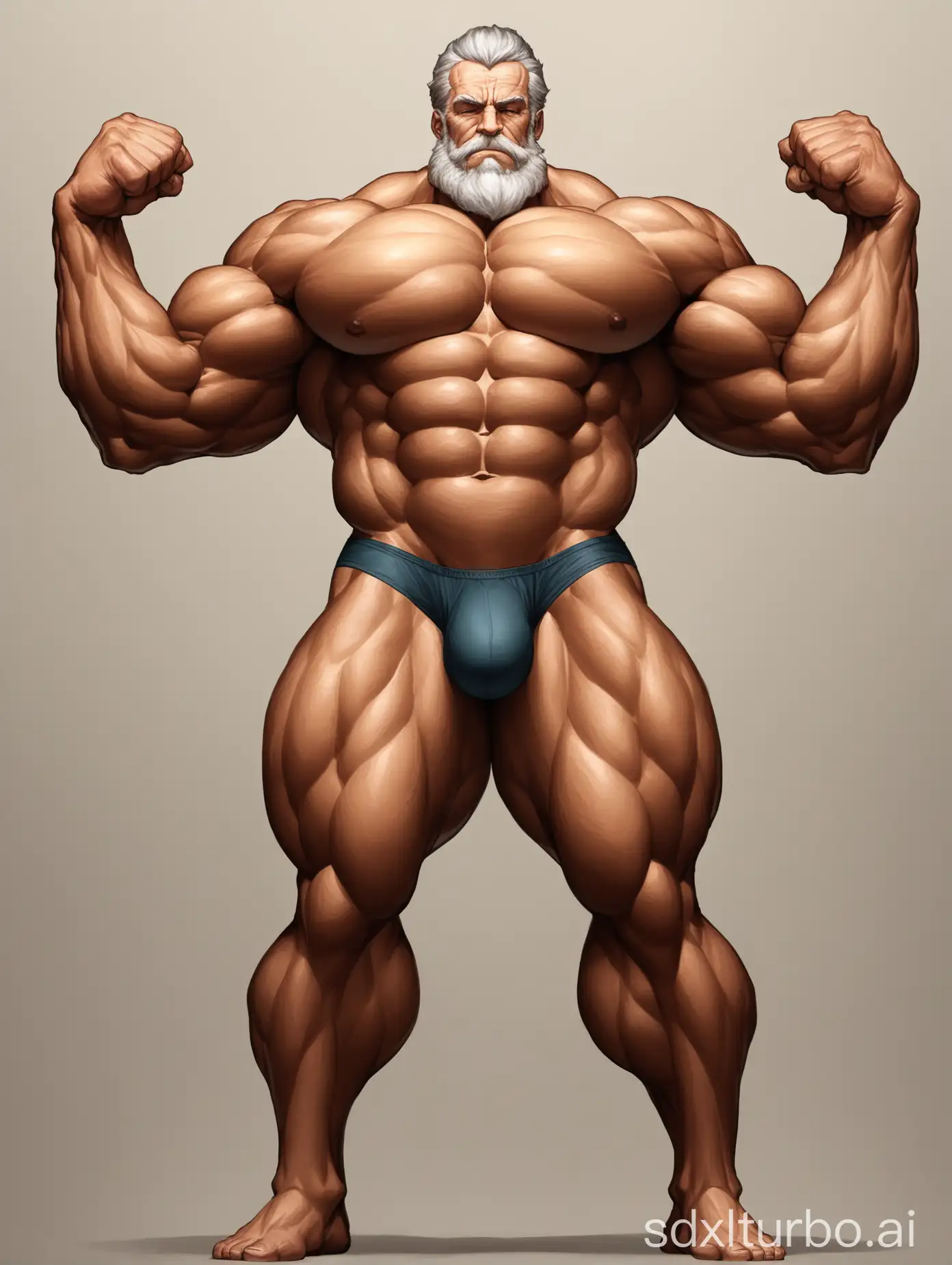 Muscular-Old-Man-Flexing-Giant-Biceps-in-Underwear