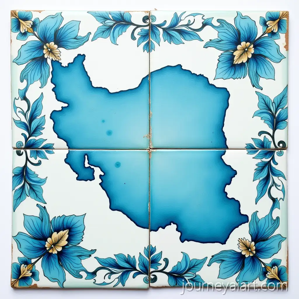 Detailed-TraditionalIran-map-tile-design-Iranian-Tile-Design-Featuring-the-Map-of-Iran