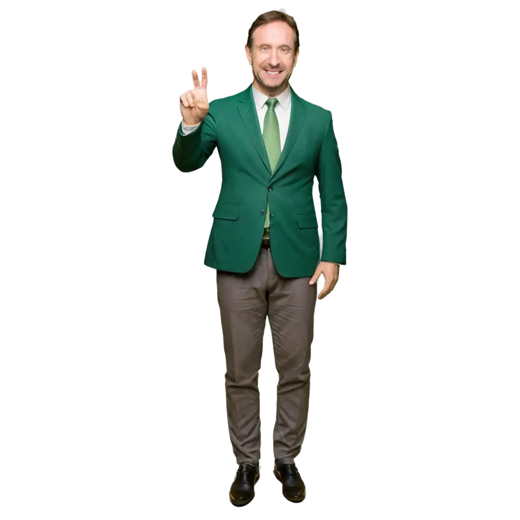 Male-Politician-in-Green-Clothes-PNG-Image-for-Diverse-Applications