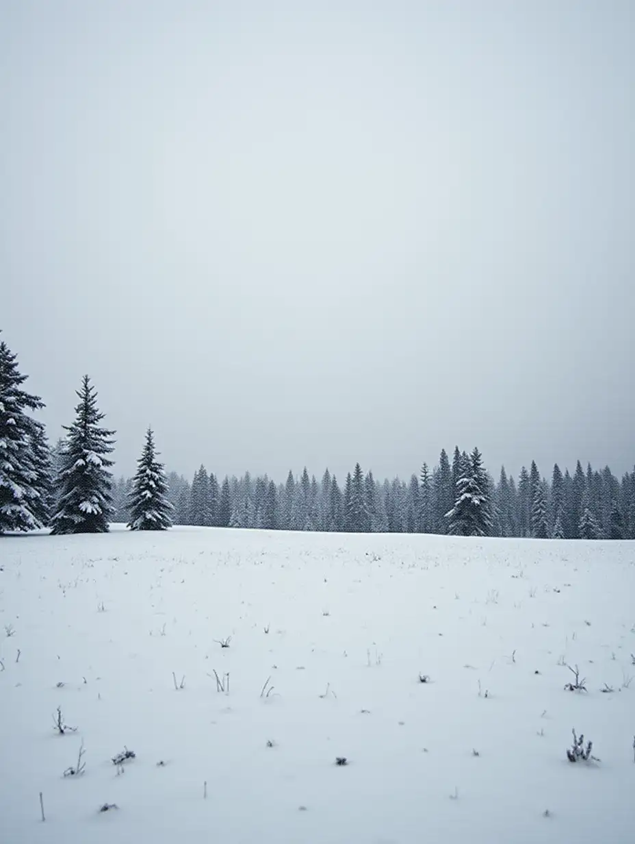 Serene-Snowy-Field-with-Gentle-Snowfall