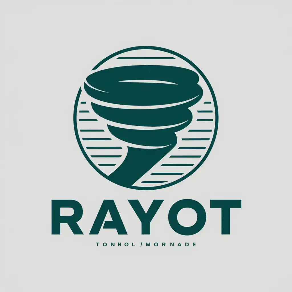 LOGO Design For RayoT Tornado Symbol with Clear Background