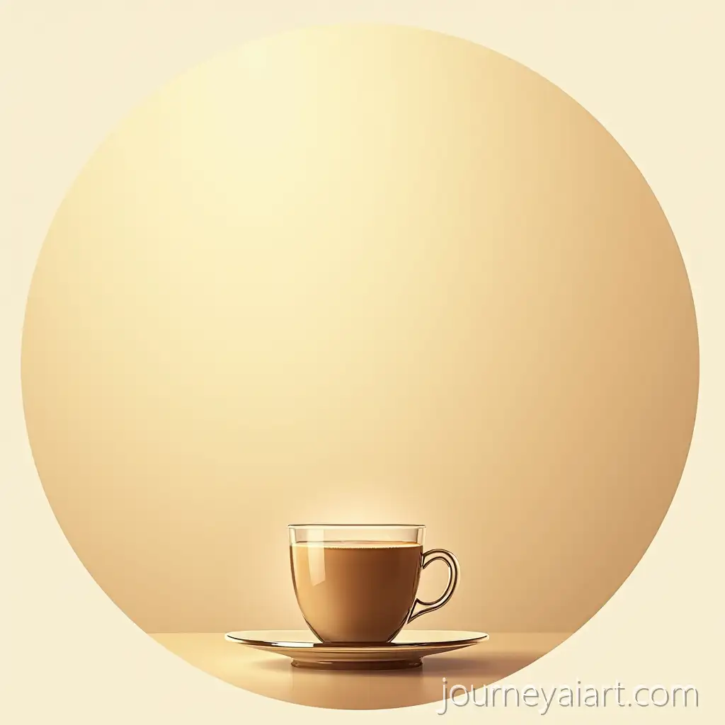 Premium-Oval-Sticker-Packaging-Design-for-Hot-Oriental-Sahlab-Drink-with-Warm-Cream-and-Gold-Tones