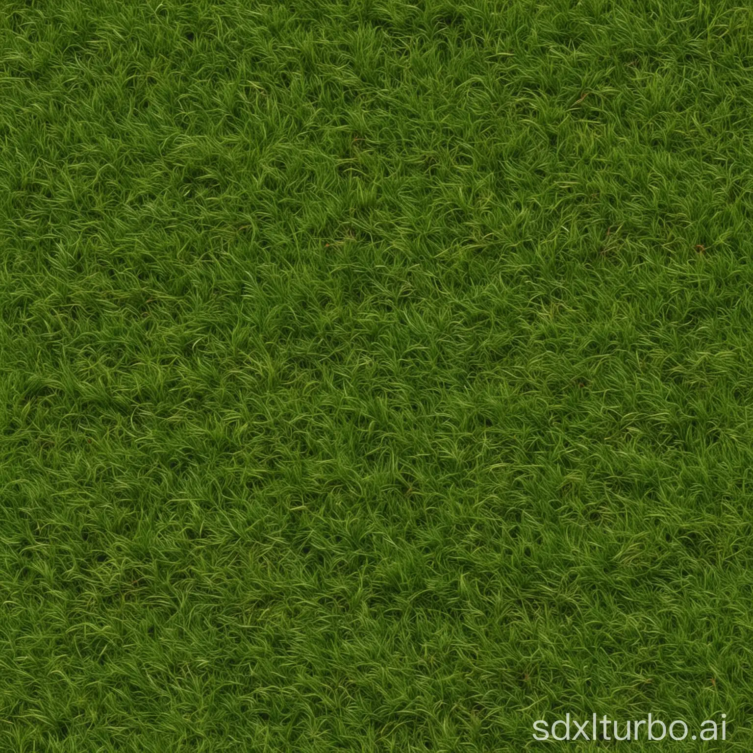 a realistic flat plane of green grass