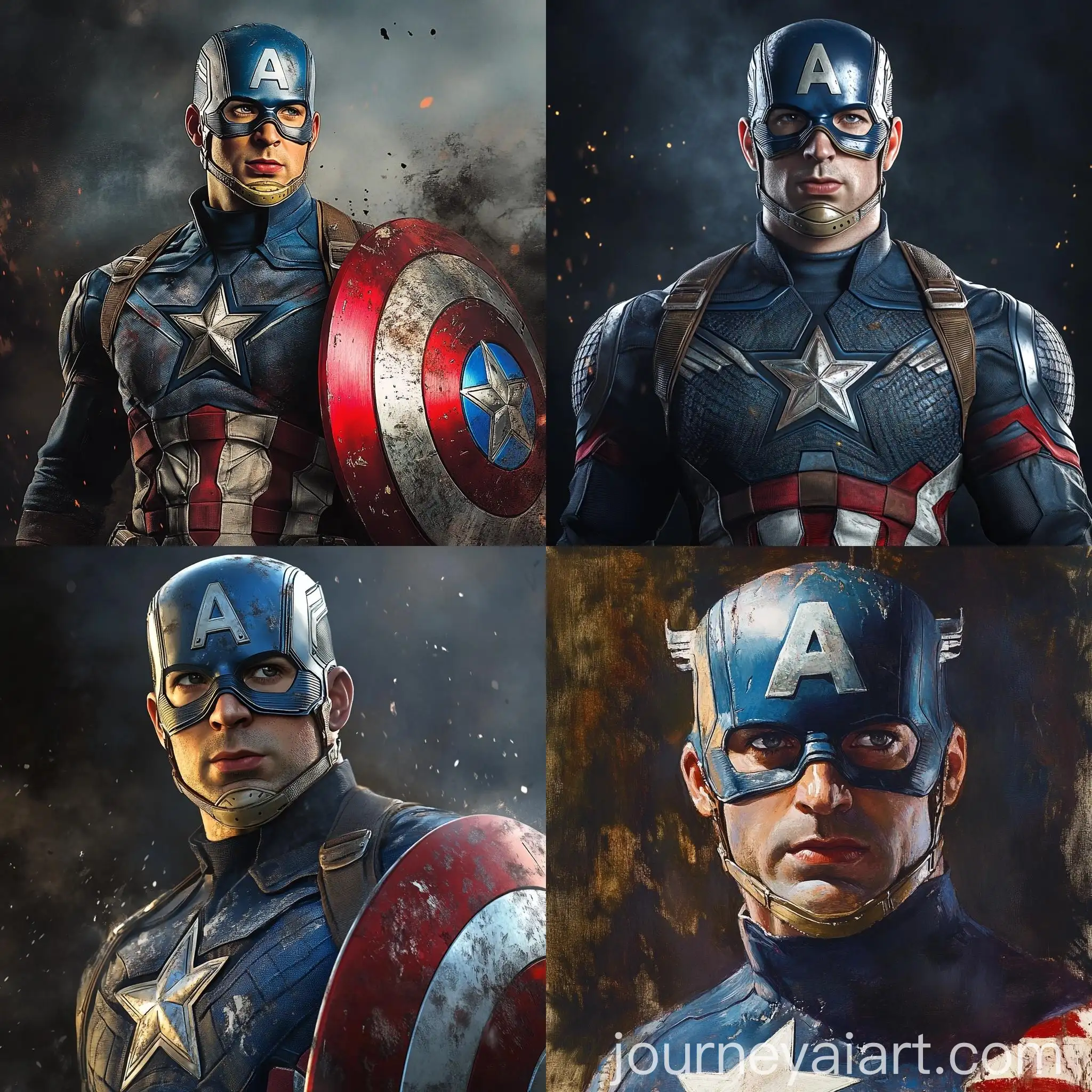 Superhero-in-Action-Captain-America-Defending-Against-Villains