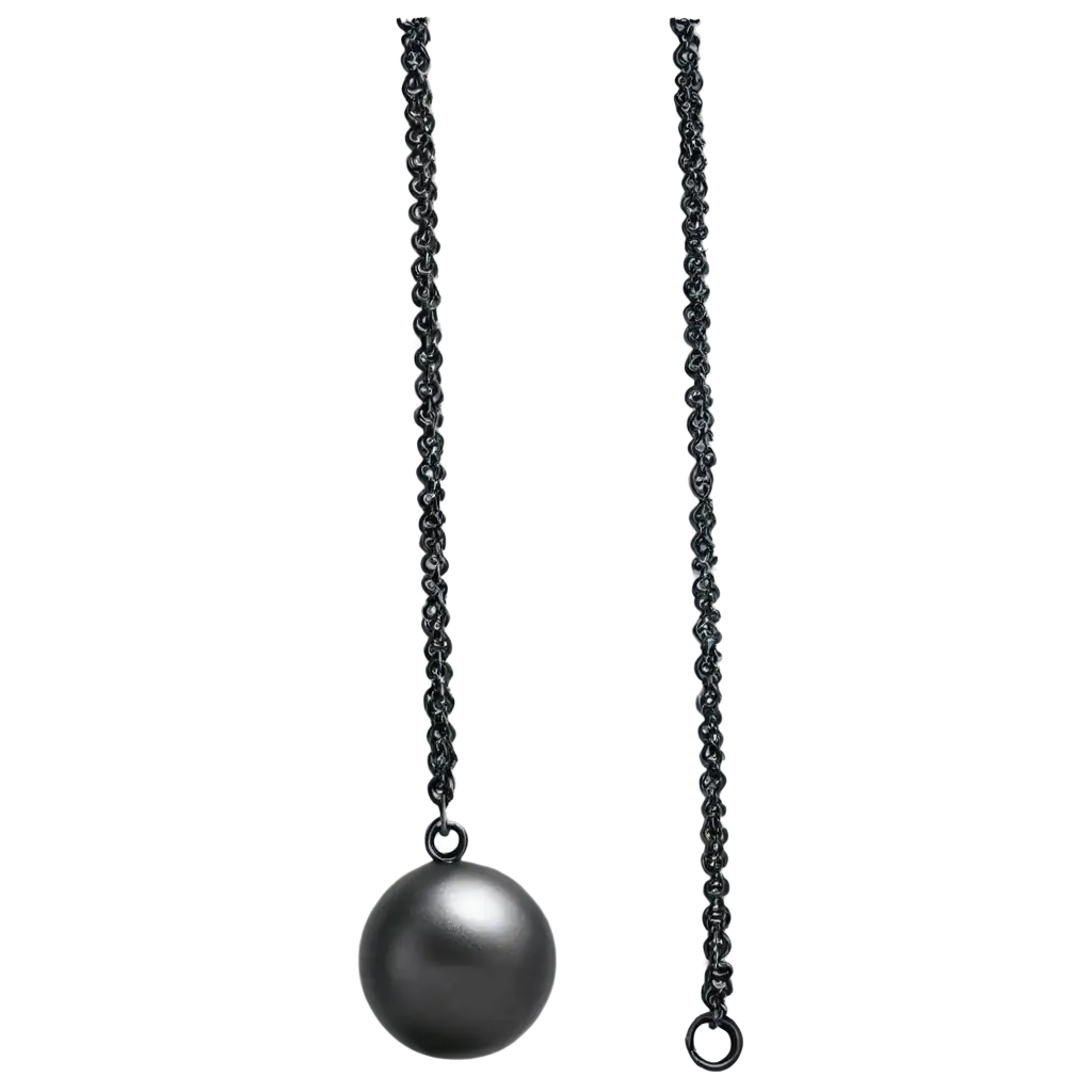 Premium-PNG-Image-of-Iron-Ball-Hanging-on-Chain-HighQuality-Visual-Content