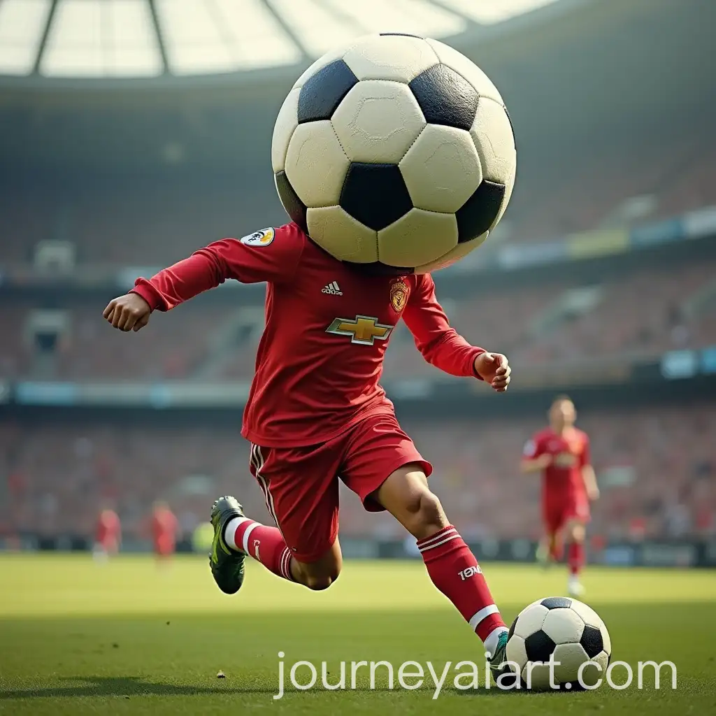 Soccer-Ball-Kicking-Ronaldo-in-a-Ball-Costume