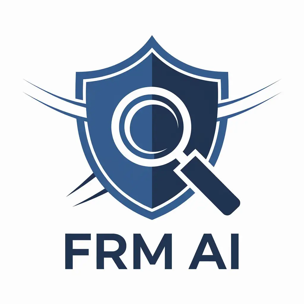 LOGO Design For FRM AI Cybersecurity Rules Detection Vector Logo