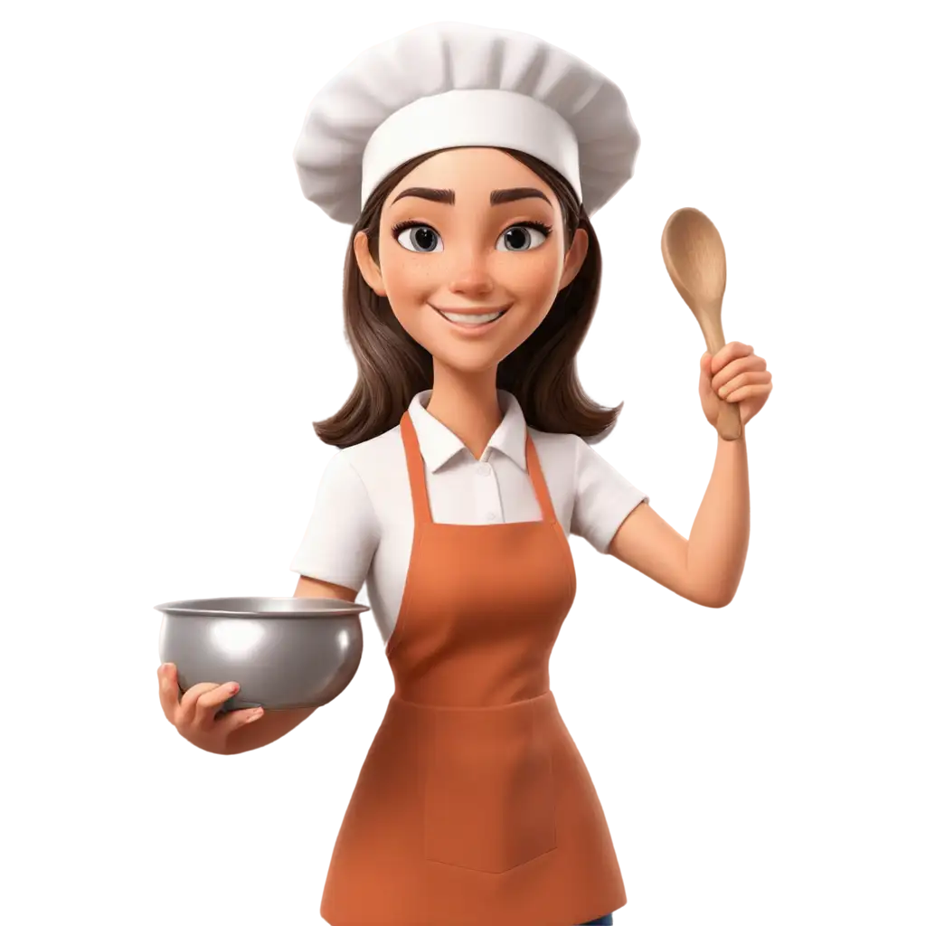 PNG-Image-of-Smiling-Girl-Chef-Holding-a-Pot-Game-Logo-Design