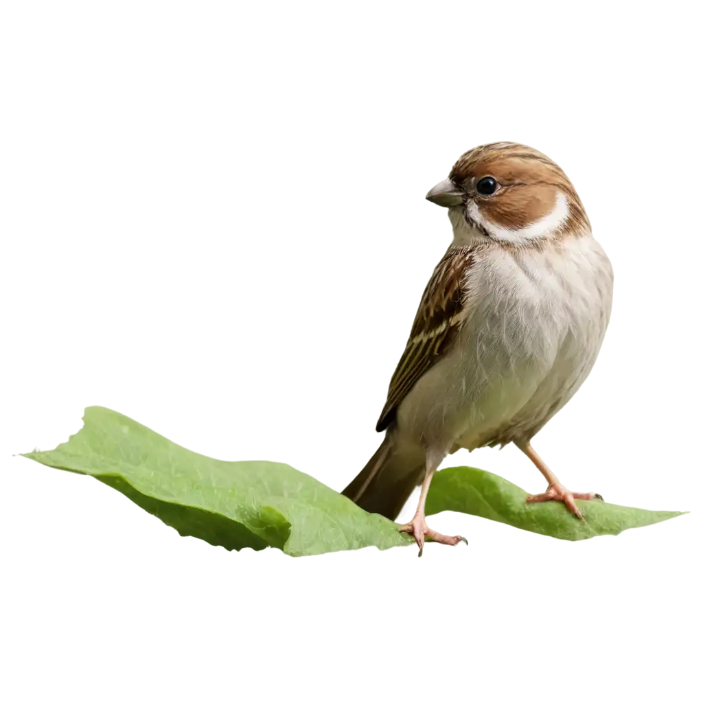 HighQuality-Sparrow-PNG-Image-with-Green-Background-for-Versatile-Applications