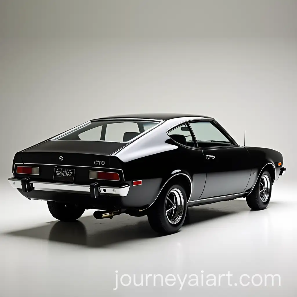 1974-Toyota-Celica-GTO-Coupe-Fastback-Silhouette-in-Black-Rear-Lateral-View