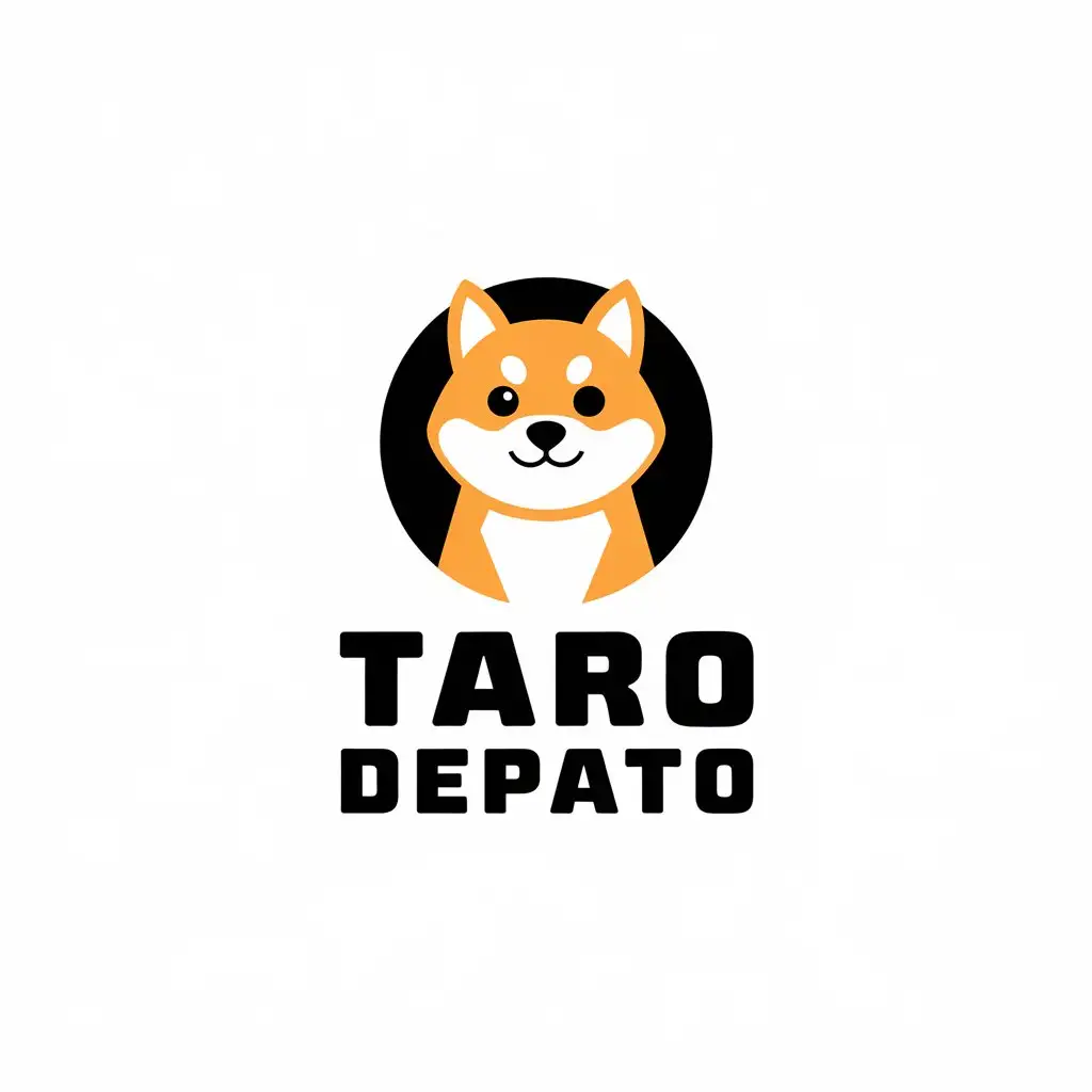 LOGO Design for Taro Depato Shiba Inu Symbol with Minimalist Style for Entertainment Industry