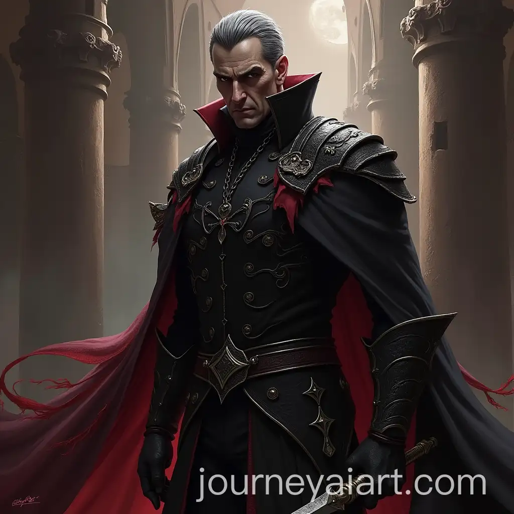 Strahd-Von-Zarrovich-in-Mysterious-Castle-Setting