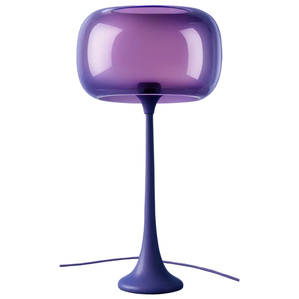 3D-Render-Glass-AI-Style-Lamp-PNG-with-Soft-Colorful-Rounded-Forms-and-Metallic-Purple-and-Blue-Textures