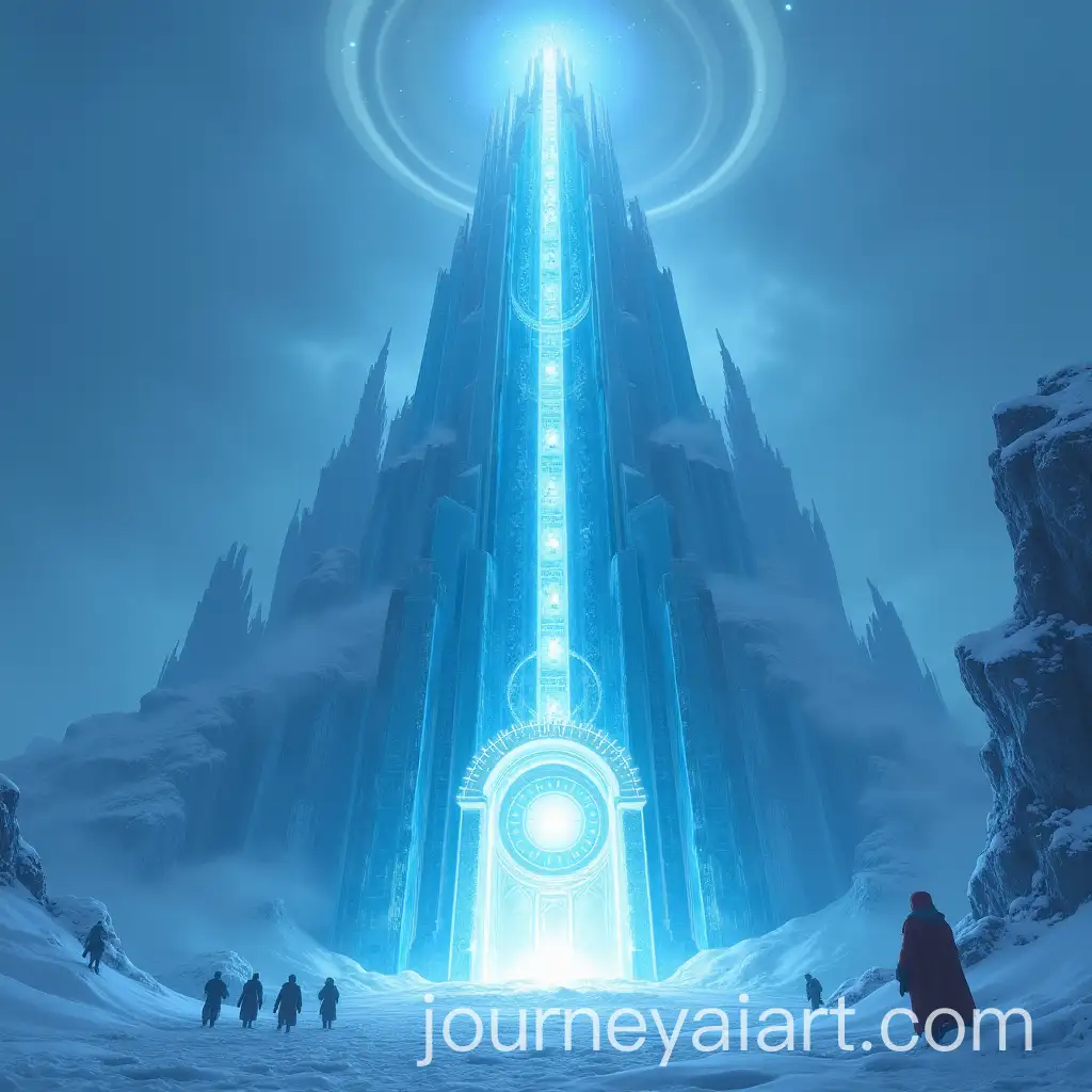 Colossal-Ice-Tower-with-Glowing-Crystal-and-Energy-Rings-Amid-Eternal-Snowstorm