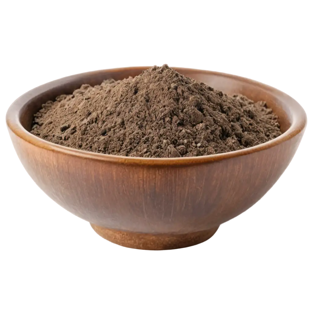 Brown-Bowl-of-Fullers-Earth-PNG-Image-HighQuality-Transparent-Format-for-Versatile-Use