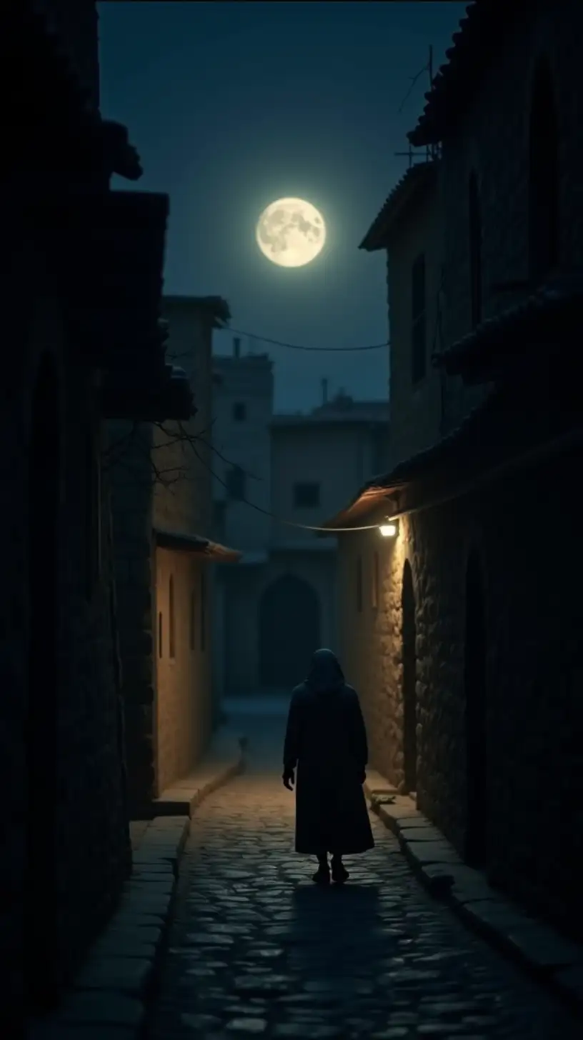 Hz mer Wandering Through the Moonlit Streets of Medina