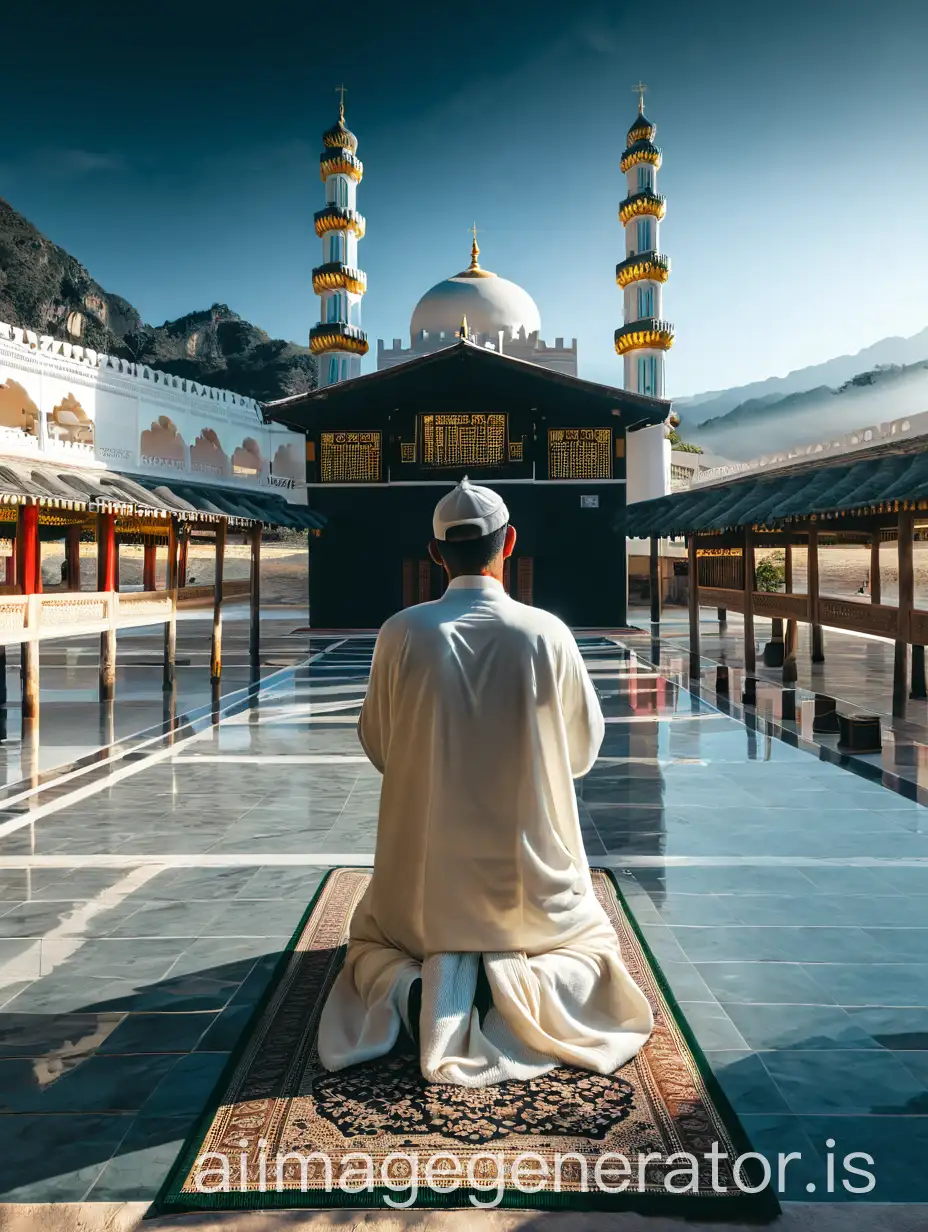 man praying