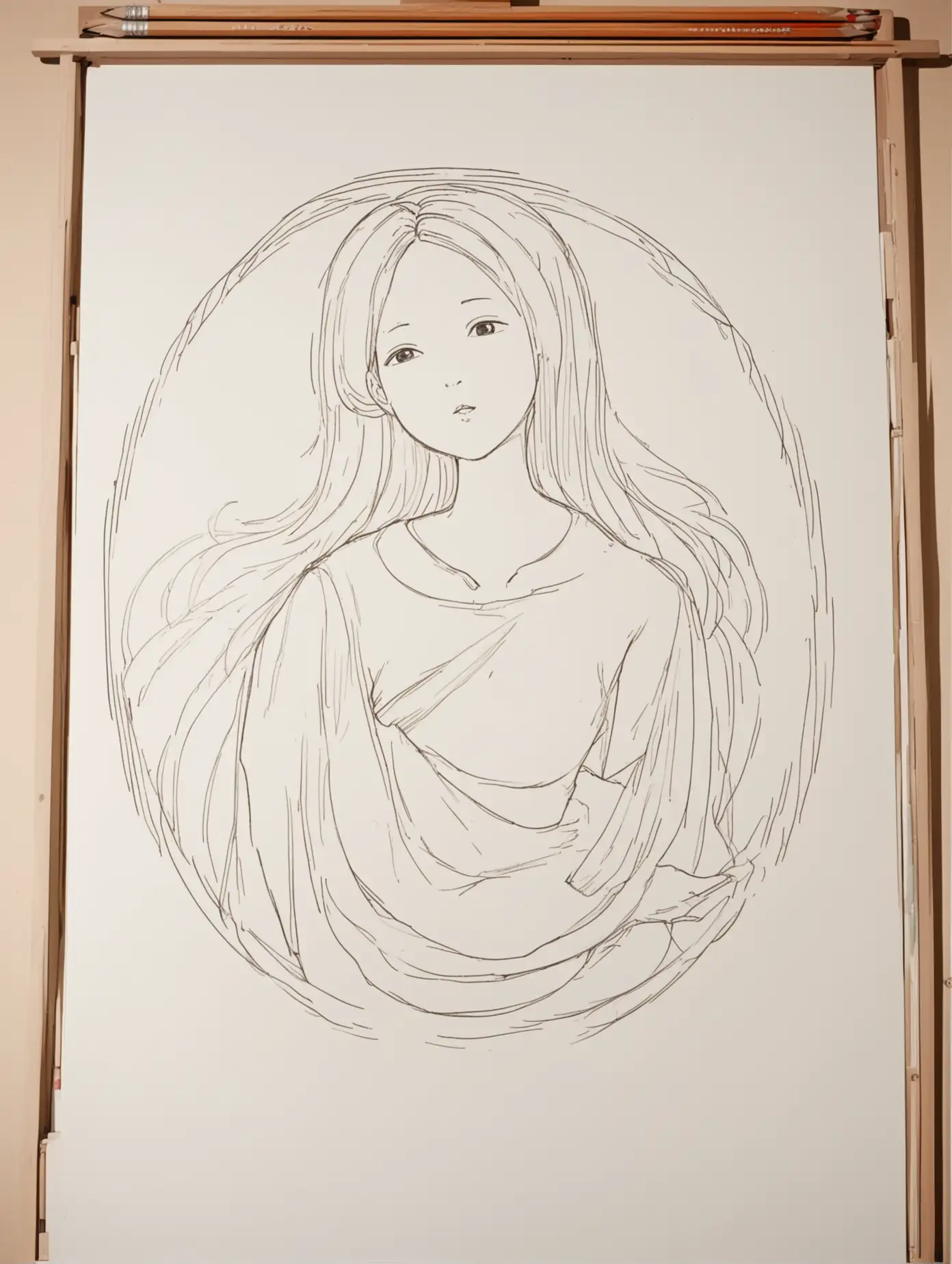 Elegant-Chinese-Goddess-in-Minimalist-HandDrawn-Style