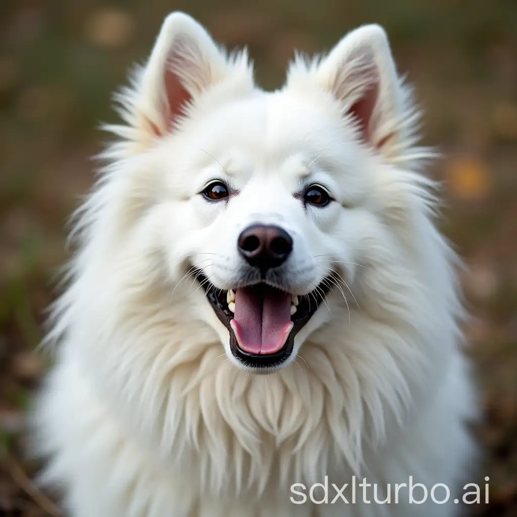 CloseUp-of-a-Happy-Samoyed-Dogs-Full-Face-with-50mm-Lens