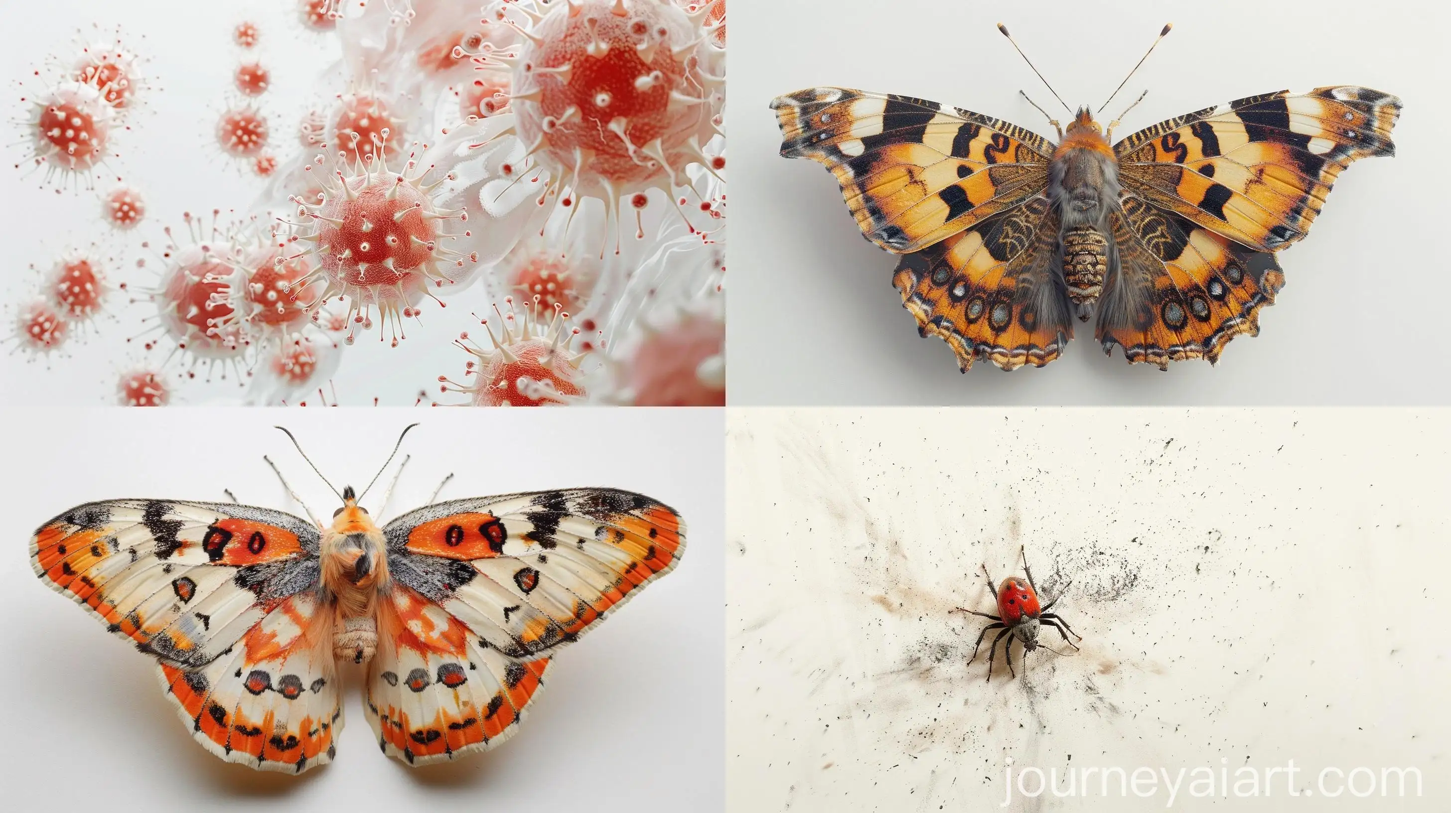 Realistic-Urticaria-on-White-Background-Photo