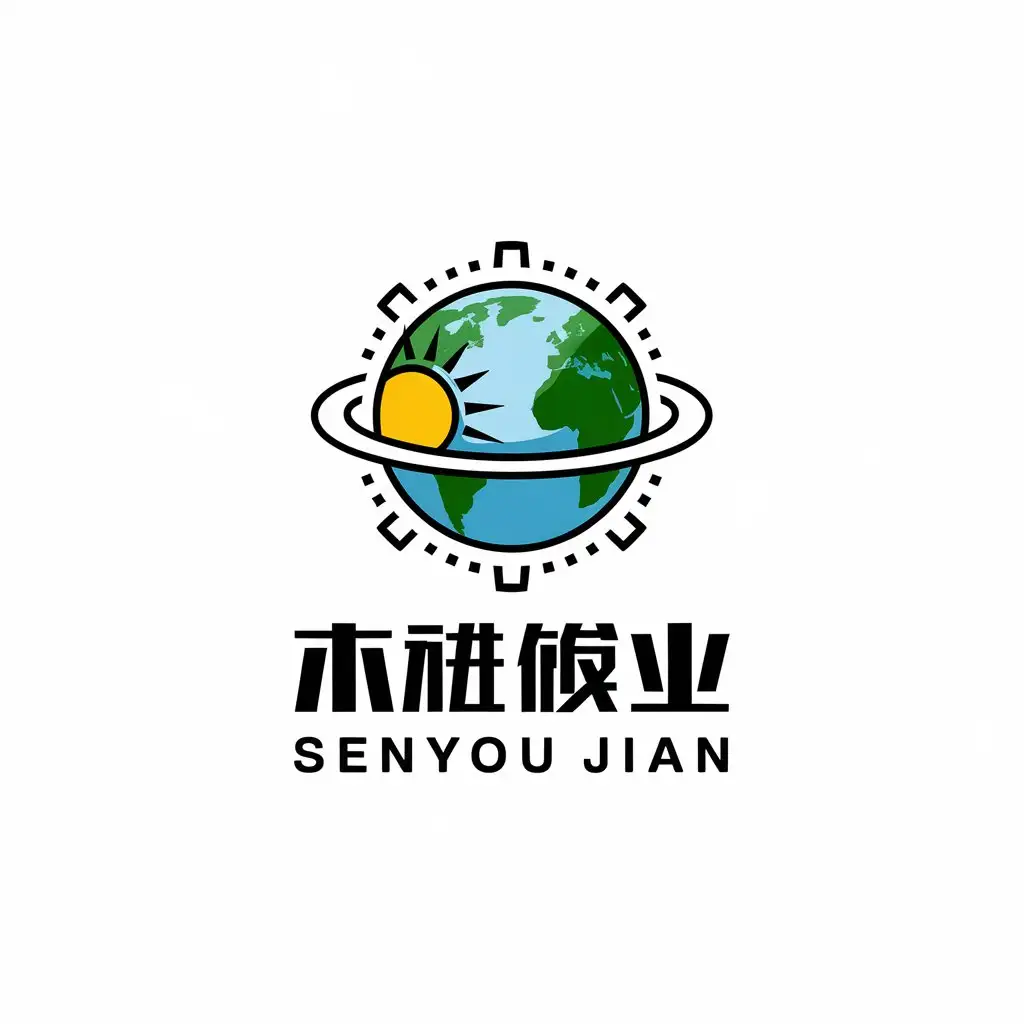 LOGO Design for Senyou Jian Earth Sun and Energy Field Theme for Technology Industry