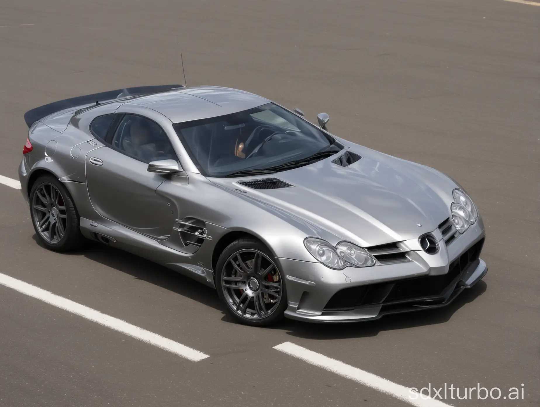 Sleek-MercedesBenz-SLR-McLaren-in-Dynamic-Automotive-Scene