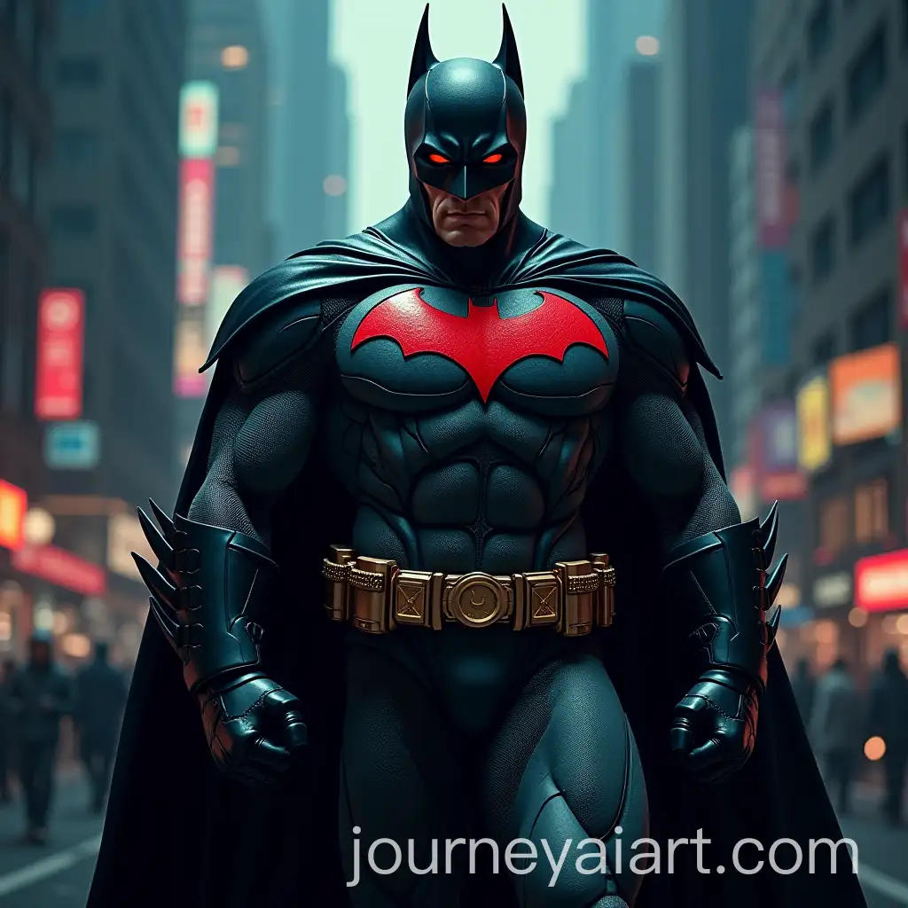 Cyberpunk-Batman-in-Futuristic-Cityscape