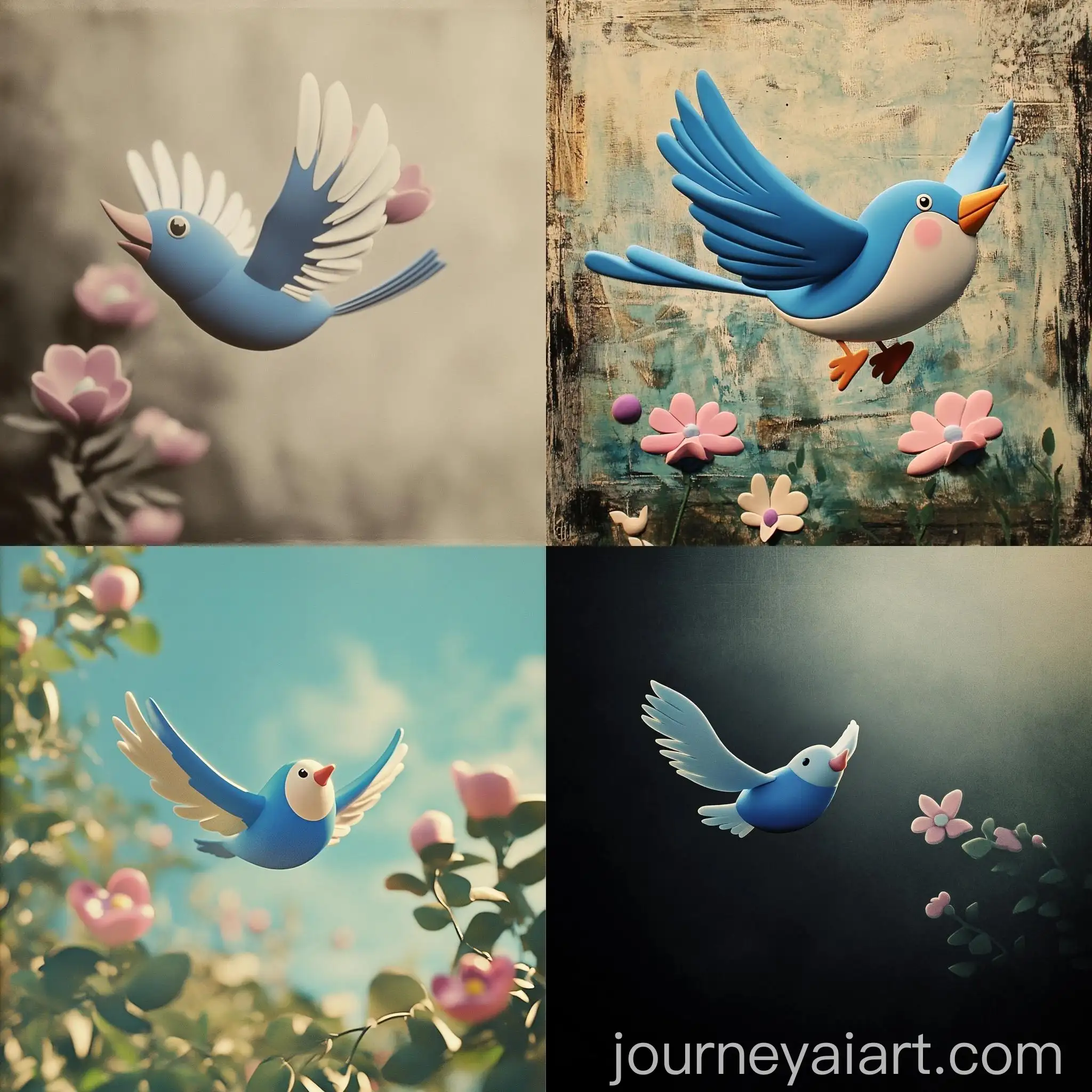 Graceful-Flying-Bird-in-Watercolor-Style
