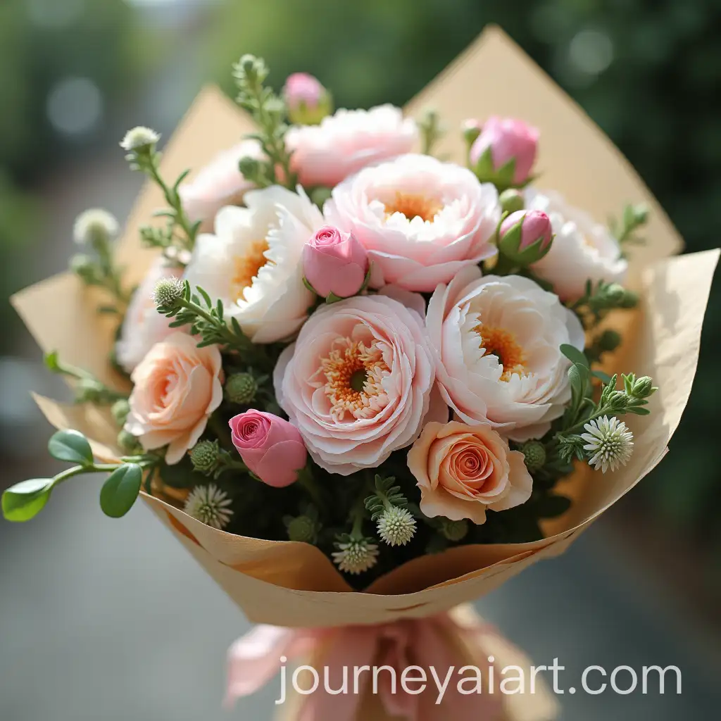 Luxurious-Artistic-Flower-Bouquet-with-Peonies-Ranunculus-and-Garden-Roses-in-Pastel-Tones