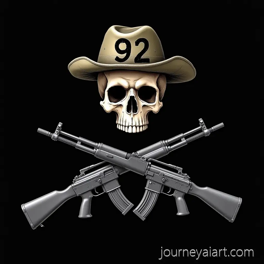 Pirate-Flag-with-Skull-and-M249-SAW-Machine-Guns-Detailed-Design