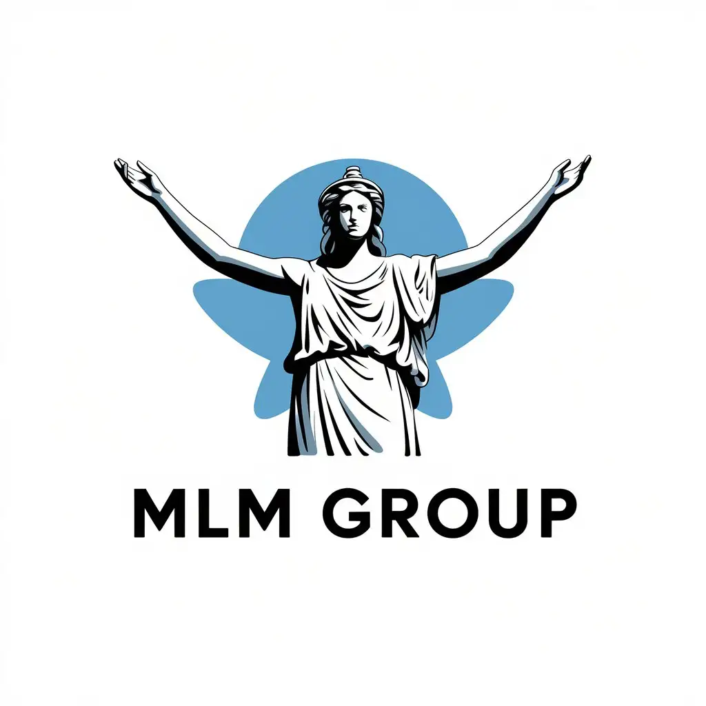 LOGO-Design-for-MLM-GROUP-Vector-Logo-Featuring-Greek-Goddess-Symbol-with-Clear-Background