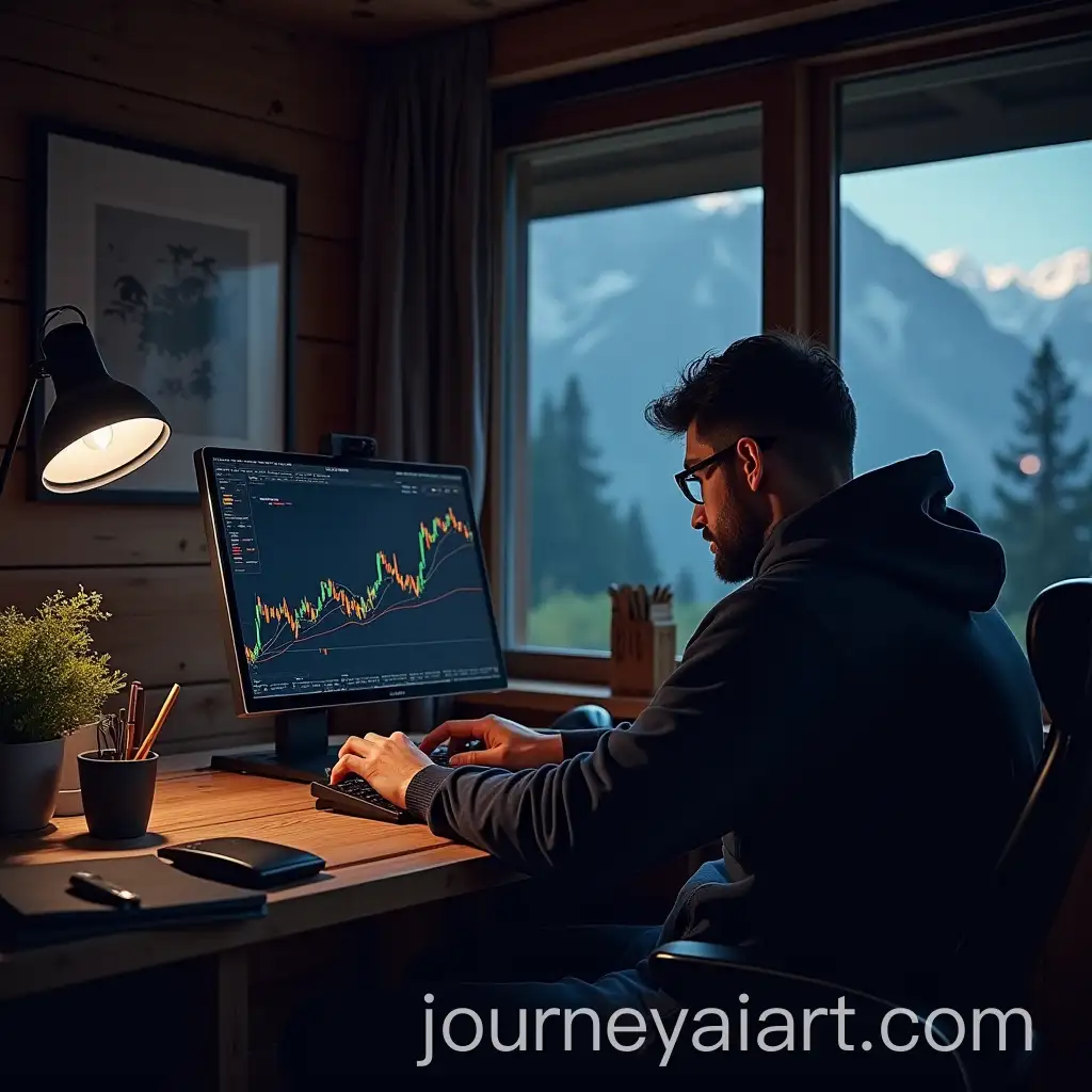 Profitable-Day-Trader-in-a-Swiss-Alps-Luxury-Cabin-with-Dark-Theme