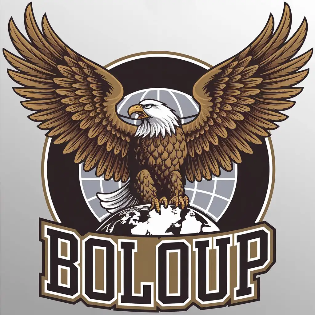 LOGO Design for Boloup Vector Eagle Symbol with Modern and Clear Aesthetic