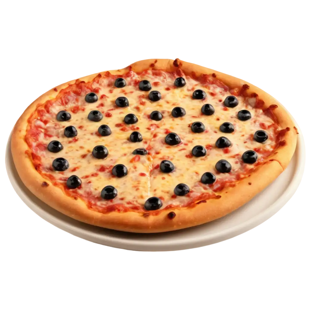 Delicious-Pizza-on-Serving-Plate-A-HighQuality-PNG-Image-for-Culinary-Visuals