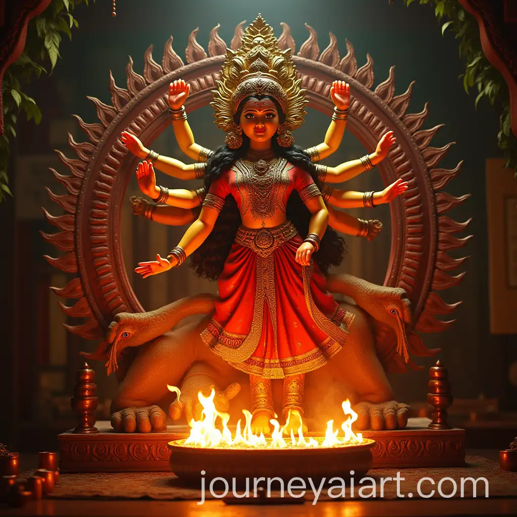 Traditional-Durga-Puja-Celebration-in-Vibrant-Colors