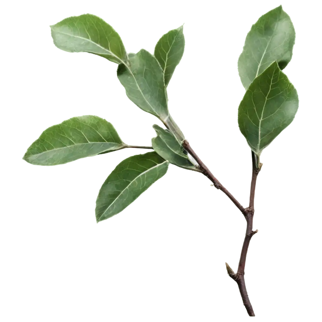 HighQuality-PNG-Image-of-an-Apple-Branch-with-Dark-Green-Leaves